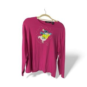 Christmas long sleeve crew neck shirt, size xxl.